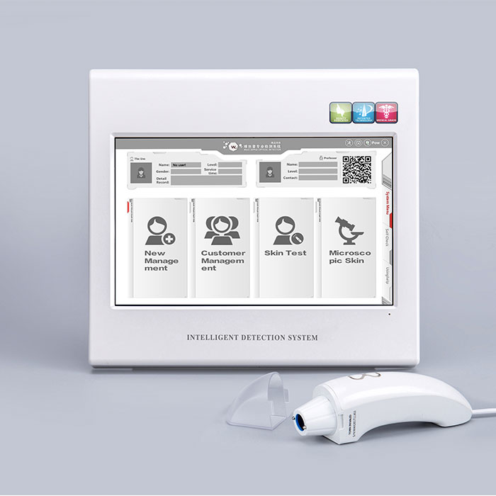 Skin test skin analyser